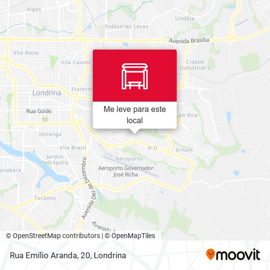 Rua Emílio Aranda, 20 mapa