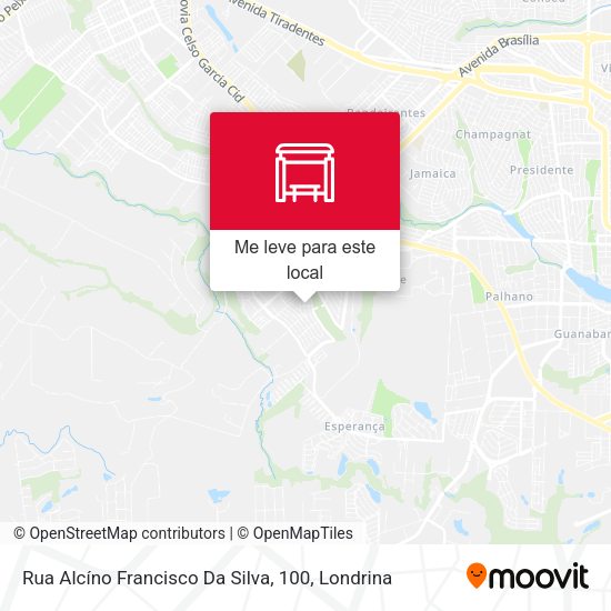 Rua Alcíno Francisco Da Silva, 100 mapa