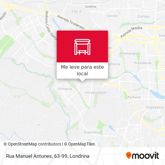 Rua Manuel Antunes, 63-99 mapa