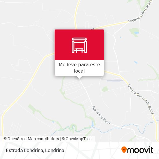 Estrada Londrina mapa