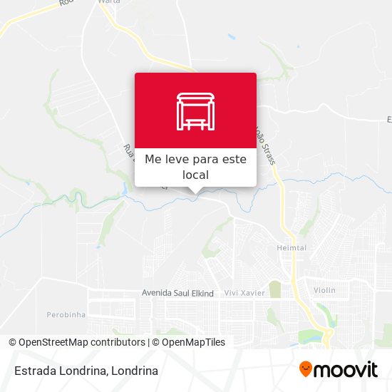 Estrada Londrina mapa