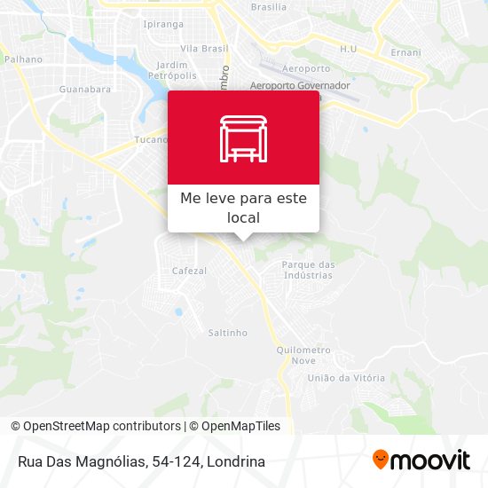 Rua Das Magnólias, 54-124 mapa