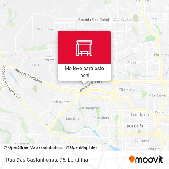 Rua Das Castanheiras, 76 mapa