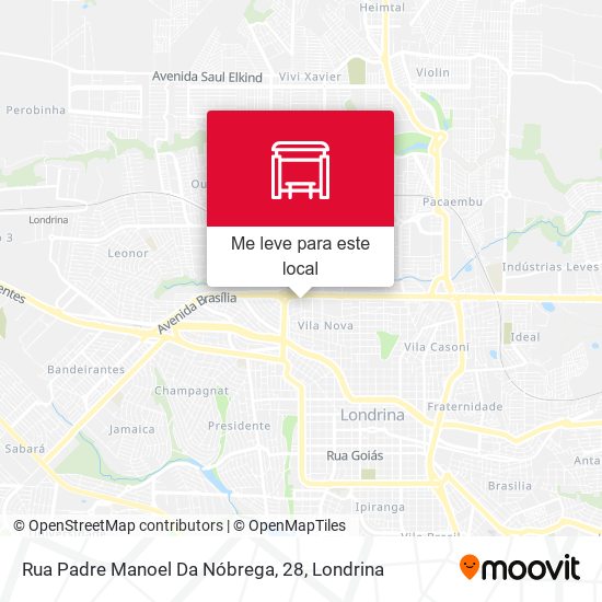 Rua Padre Manoel Da Nóbrega, 28 mapa