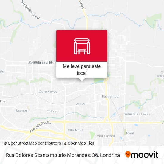 Rua Dolores Scantamburlo Morandes, 36 mapa