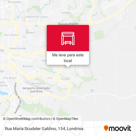 Rua Maria Scudeler Galdino, 154 mapa