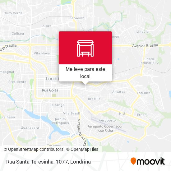 Rua Santa Teresinha, 1077 mapa