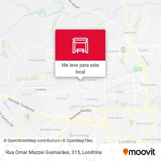 Rua Omar Mazzei Guimarães, 315 mapa
