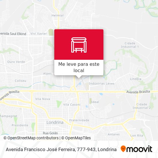 Avenida Francisco José Ferreira, 777-943 mapa