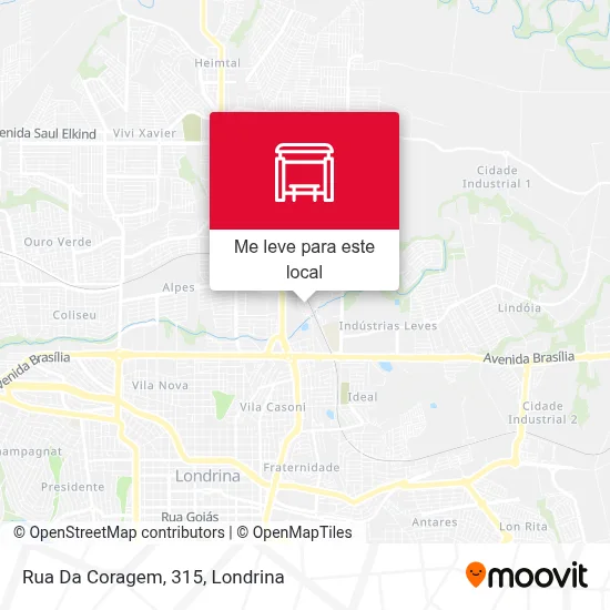 Rua Da Coragem, 315 mapa