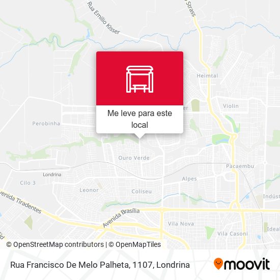 Rua Francisco De Melo Palheta, 1107 mapa