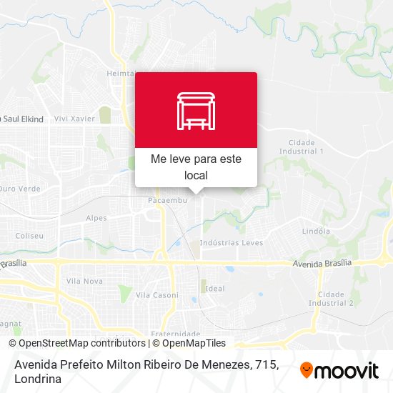 Avenida Prefeito Milton Ribeiro De Menezes, 715 mapa