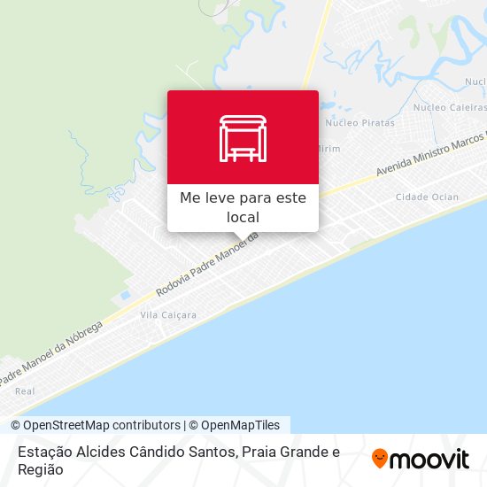 Estação Alcides Cândido Santos mapa