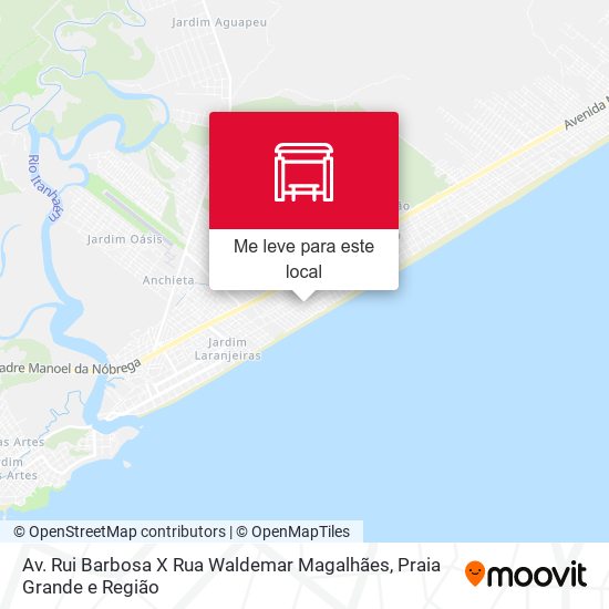Av. Rui Barbosa X Rua Waldemar Magalhães mapa