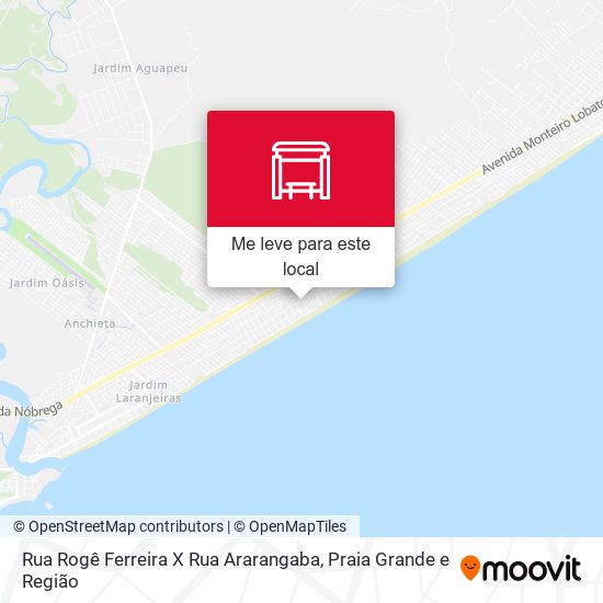 Rua Rogê Ferreira X Rua Ararangaba mapa
