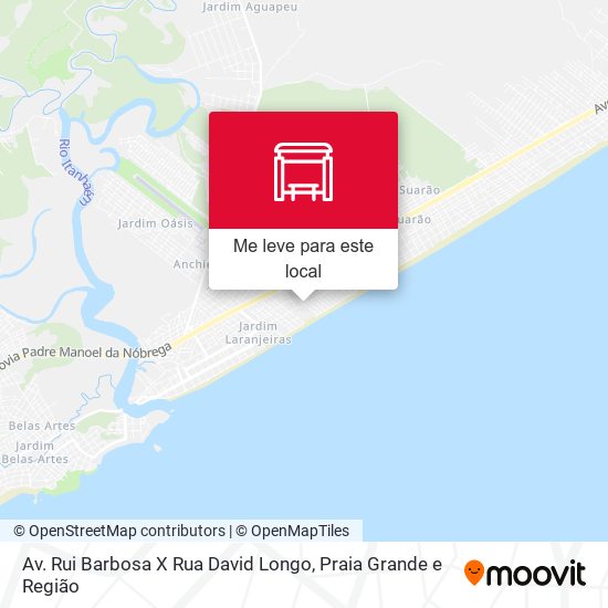 Av. Rui Barbosa X Rua David Longo mapa