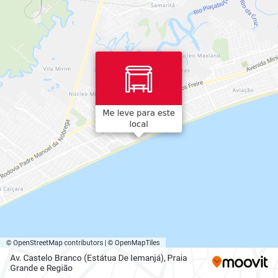 Av. Castelo Branco (Estátua De Iemanjá) mapa