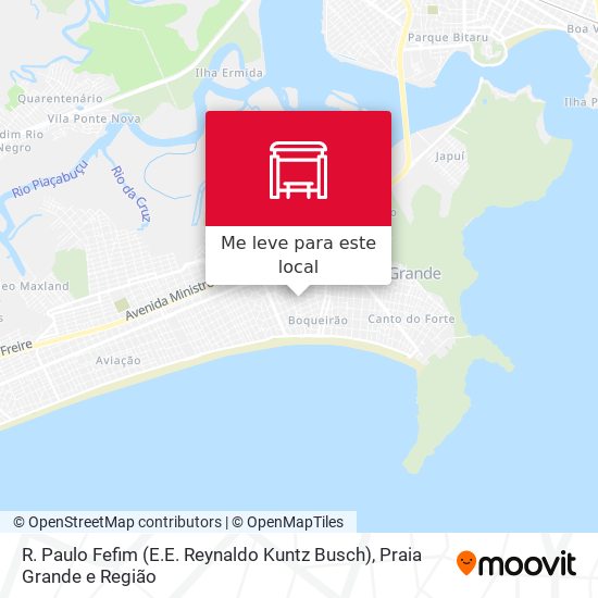 R. Paulo Fefim (E.E. Reynaldo Kuntz Busch) mapa