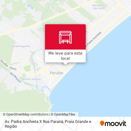 Av. Padre Anchieta X Rua Paraná mapa