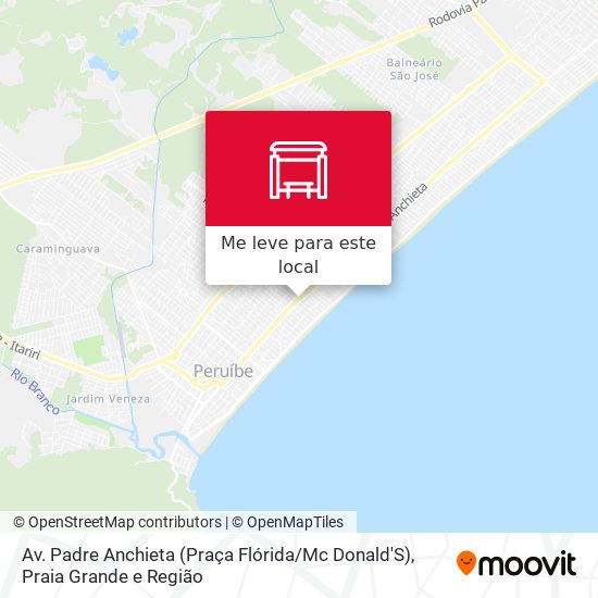 Av. Padre Anchieta (Praça Flórida / Mc Donald'S) mapa