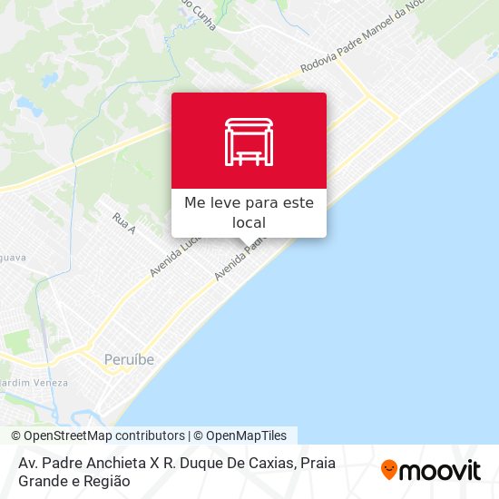 Av. Padre Anchieta X R. Duque De Caxias mapa