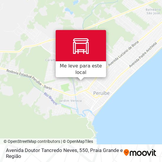 Avenida Doutor Tancredo Neves, 550 mapa