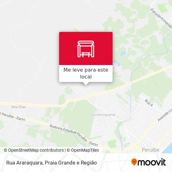 Rua Araraquara mapa