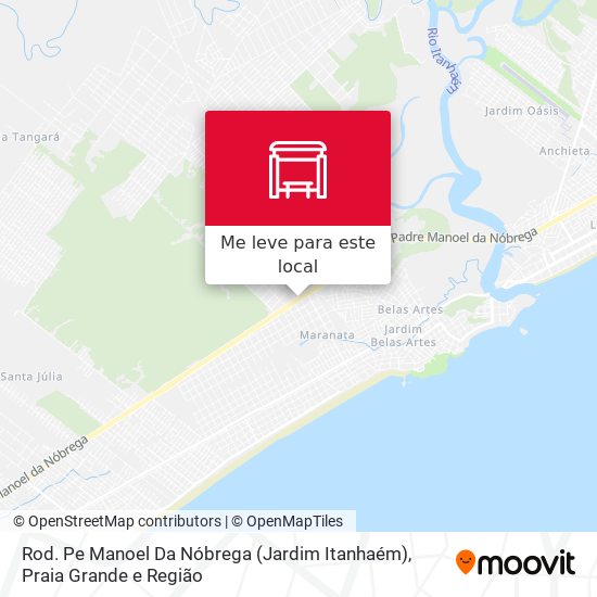 Rod. Pe Manoel Da Nóbrega (Jardim Itanhaém) mapa