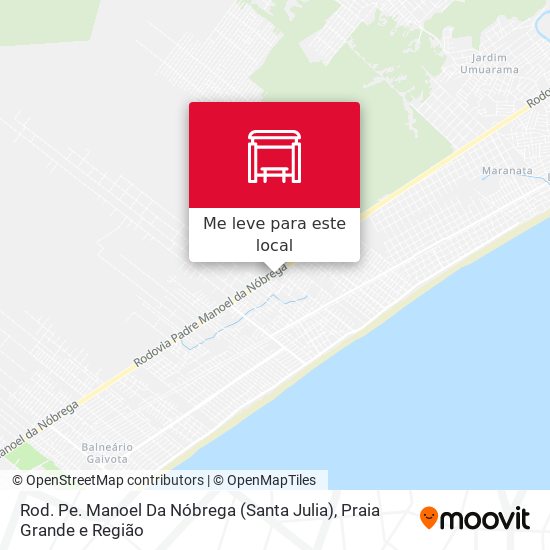 Rod. Pe. Manoel Da Nóbrega (Santa Julia) mapa