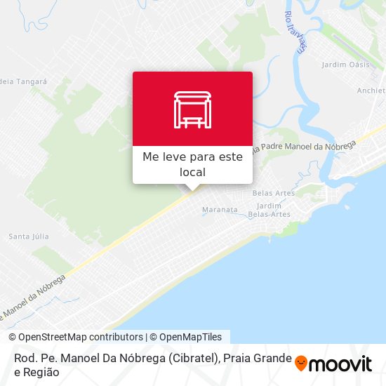 Rod. Pe. Manoel Da Nóbrega (Cibratel) mapa