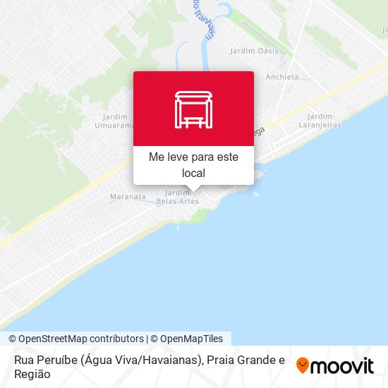 Rua Peruíbe (Água Viva / Havaianas) mapa