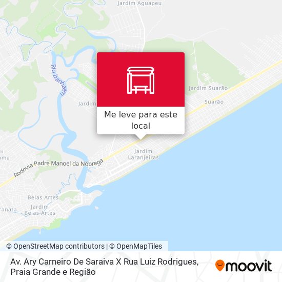 Av. Ary Carneiro De Saraiva X Rua Luiz Rodrigues mapa