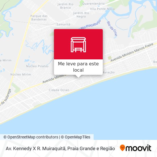 Av. Kennedy X R. Muiraquitã mapa