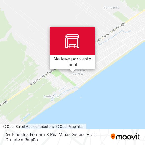Av. Flácides Ferreira X Rua Minas Gerais mapa
