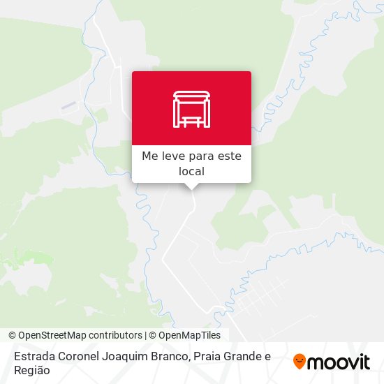 Estrada Coronel Joaquim Branco mapa