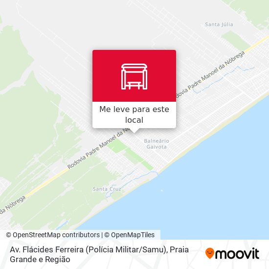 Av. Flácides Ferreira (Polícia Militar / Samu) mapa