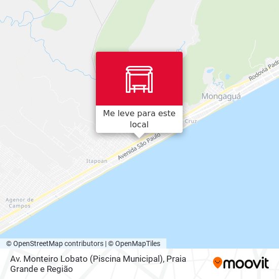 Av. Monteiro Lobato (Piscina Municipal) mapa