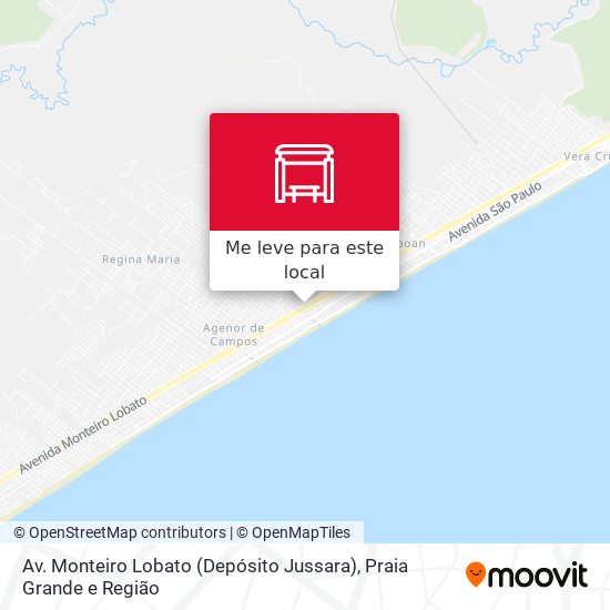 Av. Monteiro Lobato (Depósito Jussara) mapa