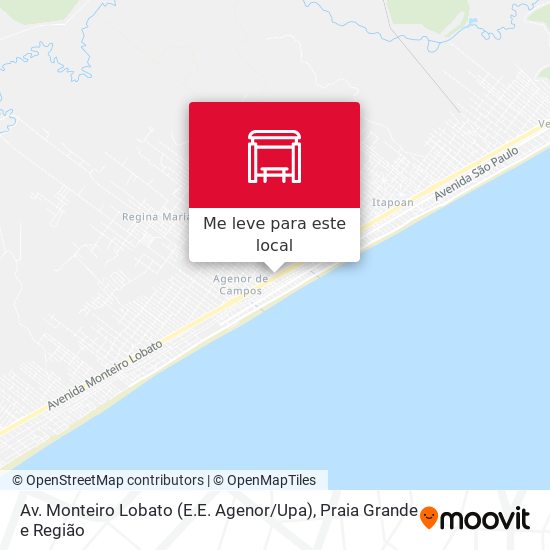 Av. Monteiro Lobato (E.E. Agenor / Upa) mapa