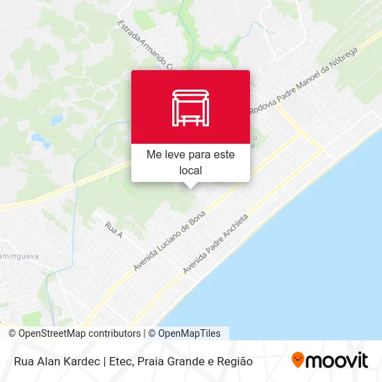 Rua Alan Kardec | Etec mapa