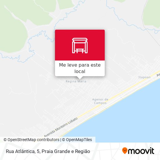 Rua Atlântica, 5 mapa