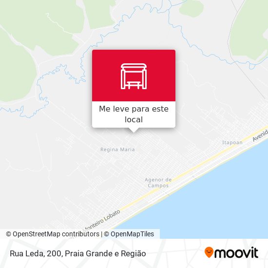 Rua Leda, 200 mapa