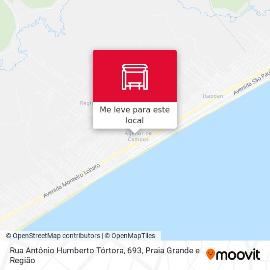 Rua Antônio Humberto Tórtora, 693 mapa