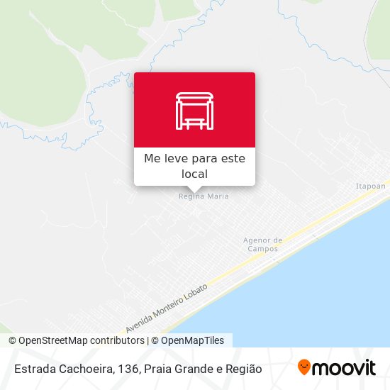 Estrada Cachoeira, 136 mapa