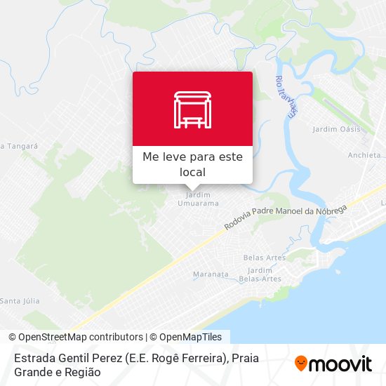 Estrada Gentil Perez (E.E. Rogê Ferreira) mapa