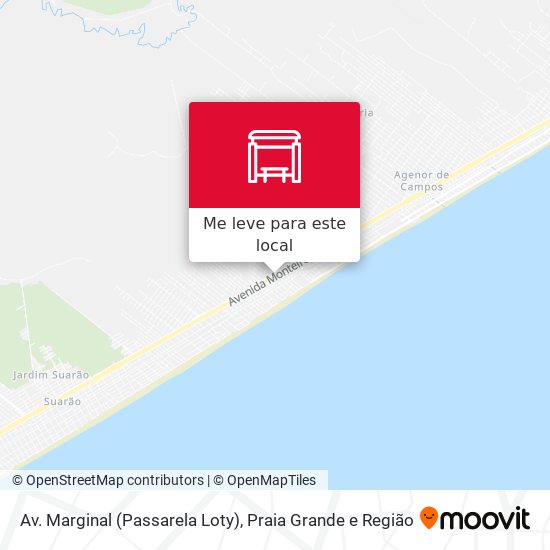 Av. Marginal (Passarela Loty) mapa