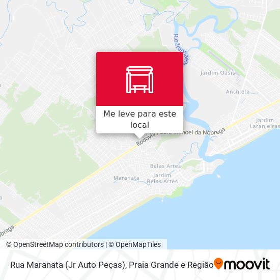 Rua Maranata (Jr Auto Peças) mapa