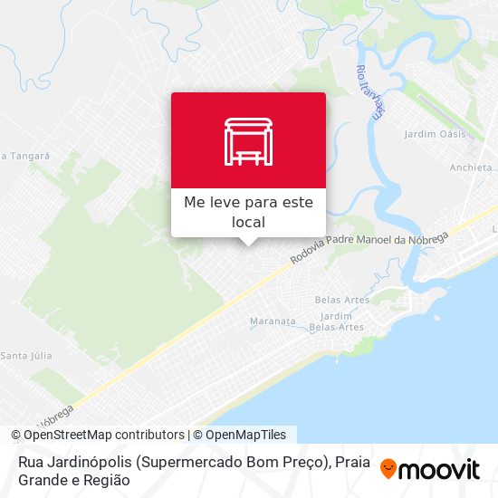 Rua Jardinópolis (Supermercado Bom Preço) mapa