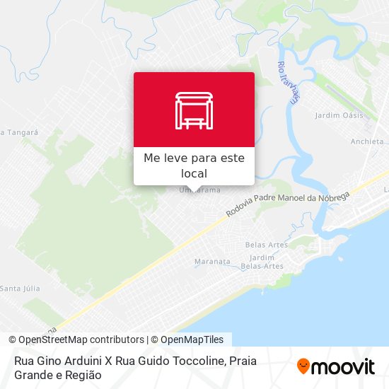 Rua Gino Arduini X Rua Guido Toccoline mapa