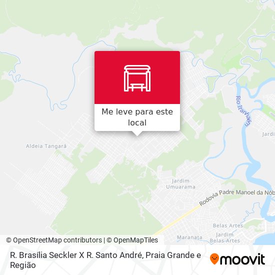 R. Brasília Seckler X R. Santo André mapa